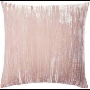 WEST ELM Lush Velvet Euro Pillow Sham, Dusty Blush